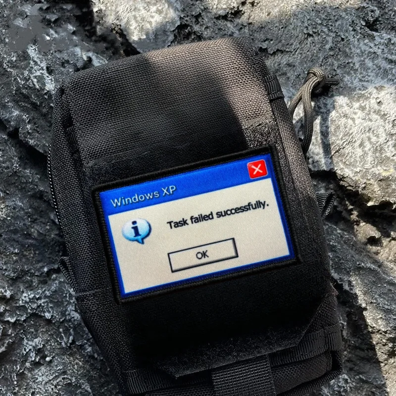 Parche táctico bordado con velcro – Tarea fallida con éxito - imagen 3