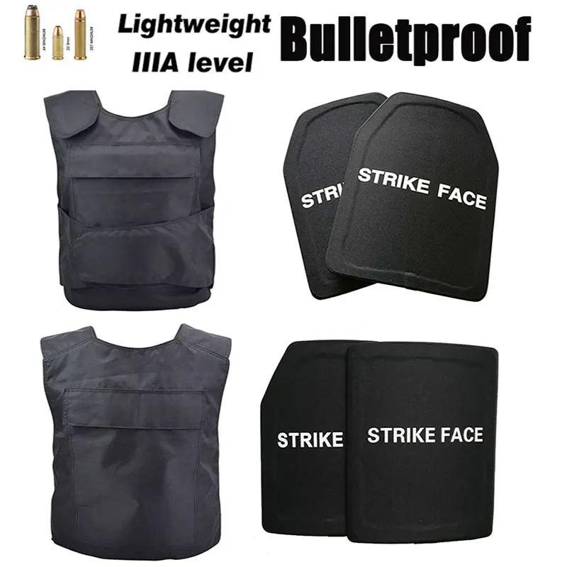 Chaleco de Panel balístico a prueba de balas de PE, 10 "x 12", NIJ IIIA GA3, placa de armadura corporal independiente, escudo ligero a prueba de balas con chaleco - imagen 2
