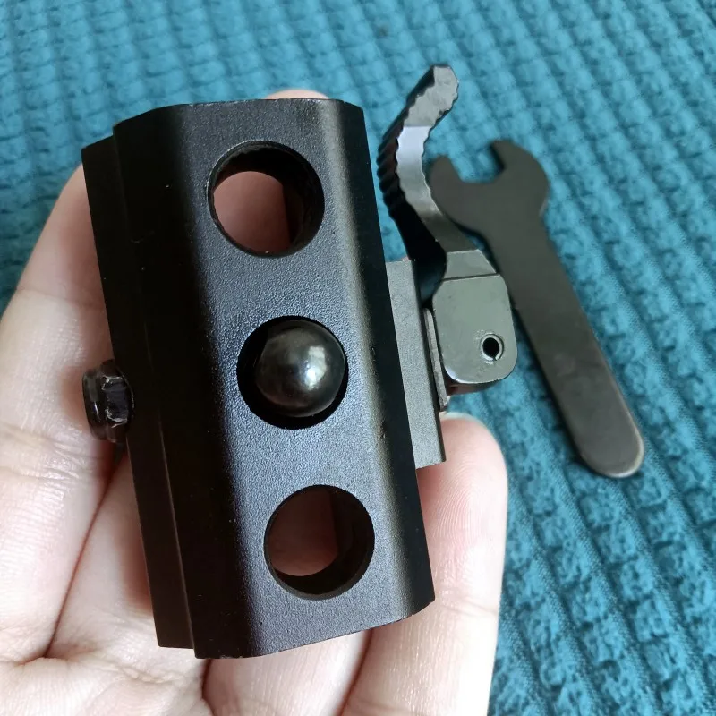 Adaptador de montaje táctico de liberación rápida, Base negra de 20mm, accesorio de decoración de Juguetes - imagen 2