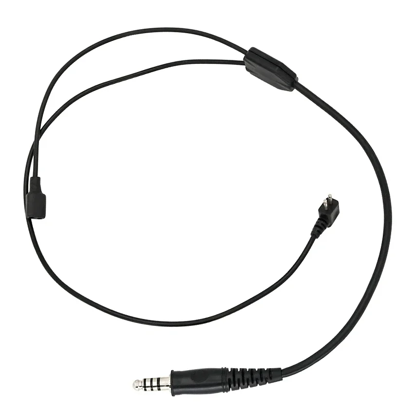 TCIHEADSET-auriculares tácticos para tiro, Kit de línea Y Compatible con auriculares tácticos COMTAC, protección auditiva, orejeras de caza - imagen 4