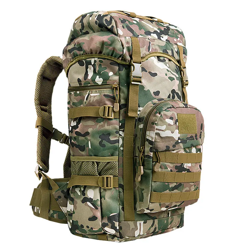 Mochila táctica para hombre, equipo de Camping, nailon impermeable, senderismo, pesca, bolsa de caza, bolsas Molle para exteriores, 50L - imagen 4