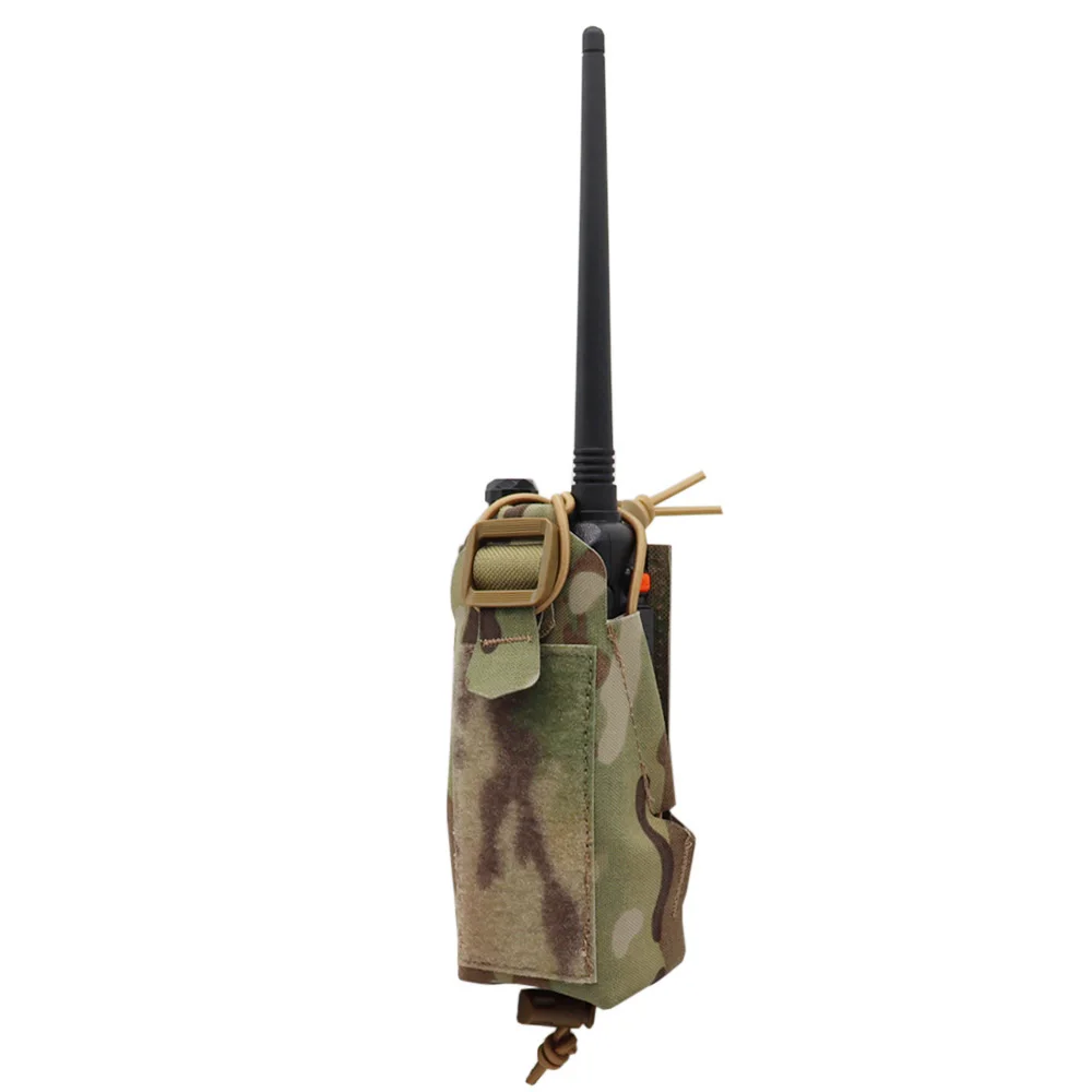 Bolsa de Radio táctica Gridlok BAOFENG/POFUNG UV5R UV82, bolsa de Radio Airsoft para caza, bolsa de intercomunicador Molle, Walkie Talkie - imagen 2