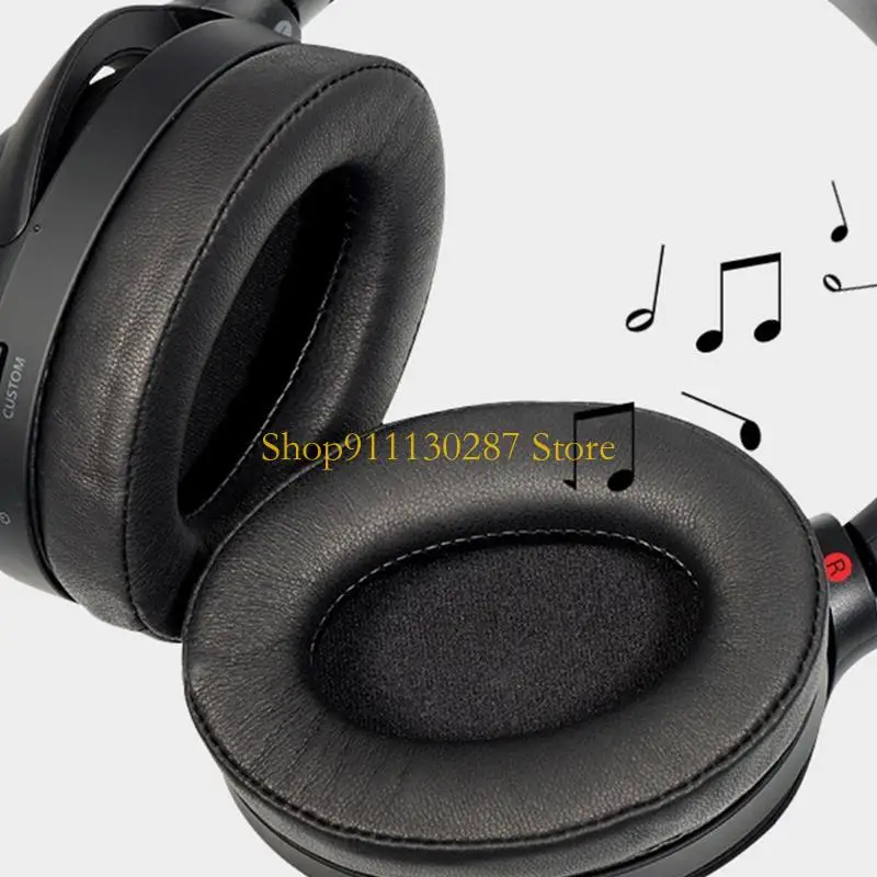 Almohadillas para los oídos J1HC repuesto para auriculares supraaurales cuero PU suave WH-1000XM4 - imagen 4