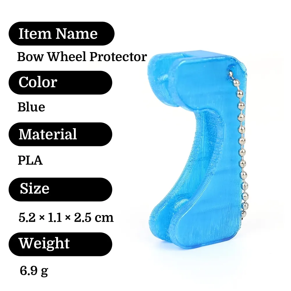 Protector de rueda de polea de arco compuesto para caza y tiro con arco, PLA multicolor, duradero, portátil, objetivo de tiro, accesorios para arco compuesto - imagen 2