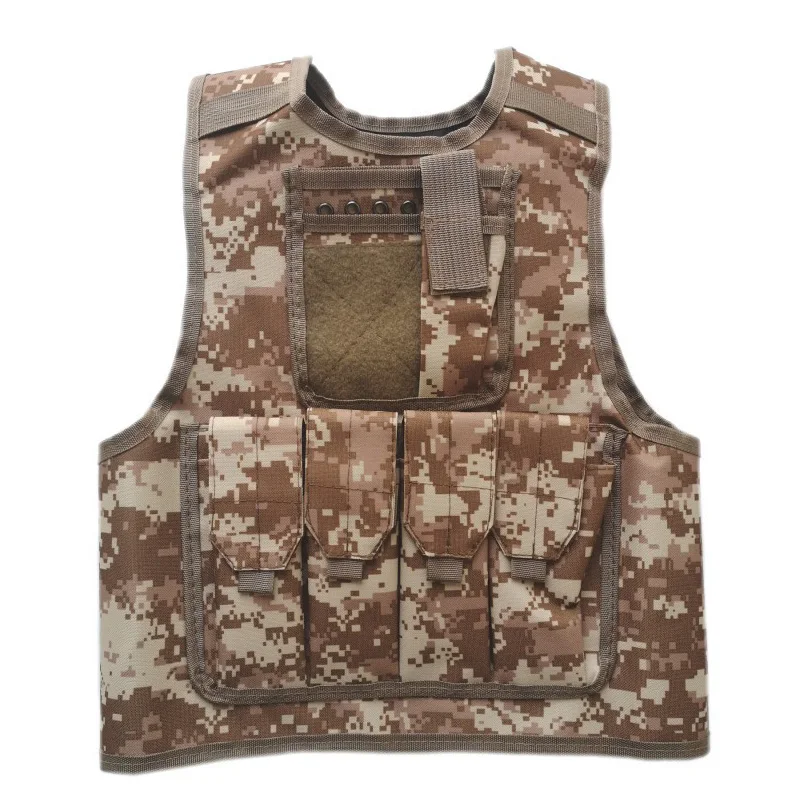 Chaleco de entrenamiento de combate para niños, chaleco CS para exteriores, uniforme de camuflaje de Paintball Airsoft, chaleco táctico, equipo de protección de tiro - imagen 4