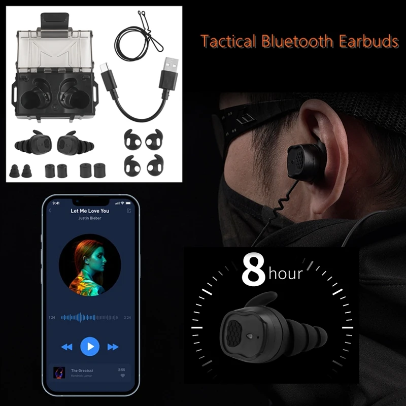 Auriculares Bluetooth 8 horas de duración de la batería Dispositivo de conexión automática Funcionamiento de un solo botón 0,5 milisegundo rápido para correr en bicicleta