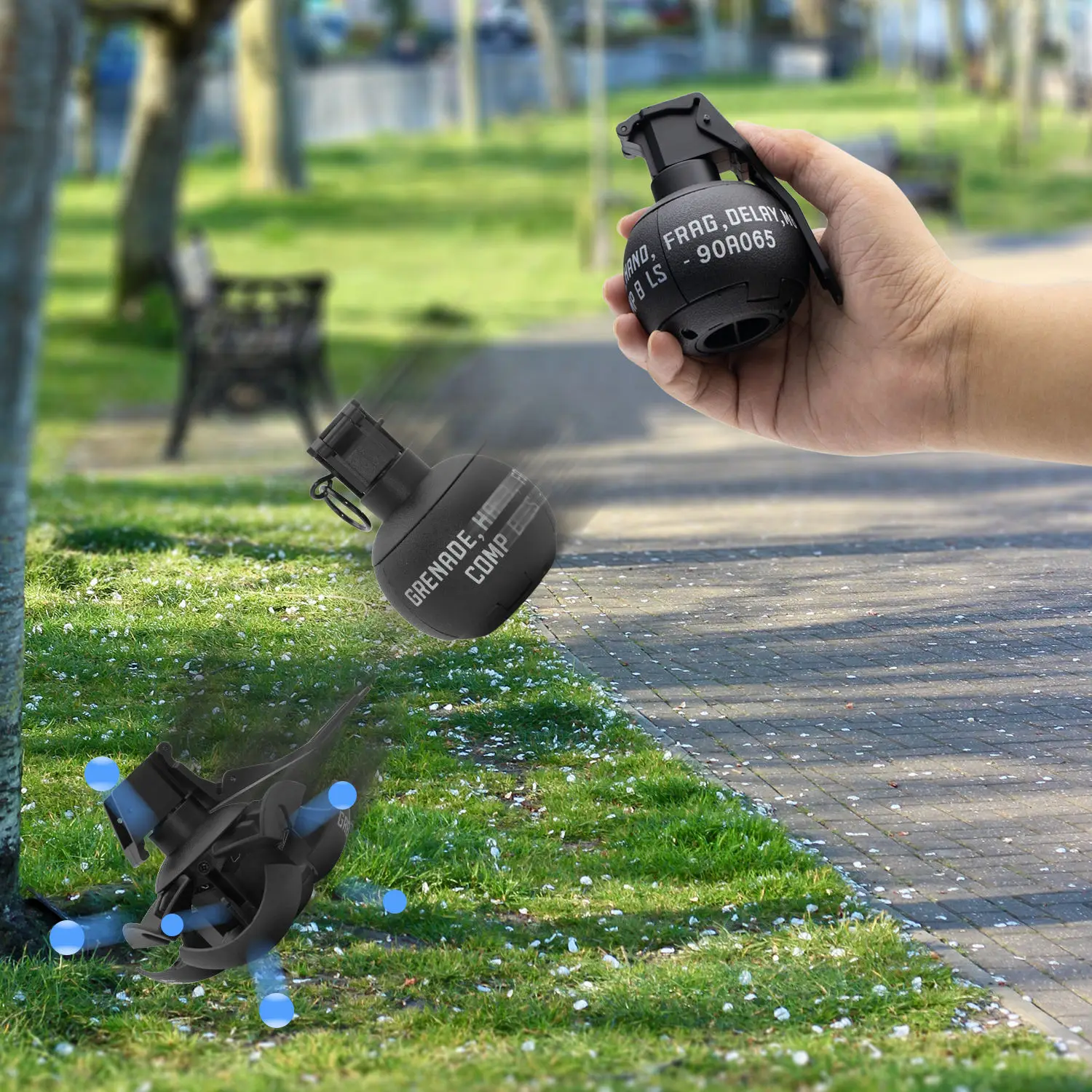 Modelo de Granada Táctica, Modelo de Granada M67, Granada, Granada de Humo Rebotante, Modelo de Granada Táctica - imagen 3