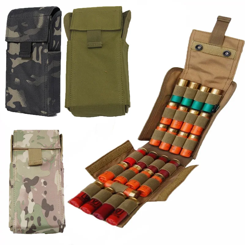 Bolsas tácticas del ejército para munición de Airsoft, munición Molle de 25 rondas, munición para pistola de tiro, cargador de recarga, accesorios para pistola de caza, equipo