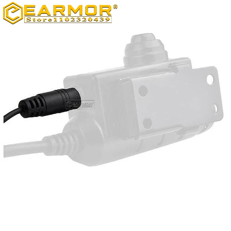 EARMOR-auriculares tácticos M50 PTT, botón de conversación, PTT orejera militar, adaptador de botón de dedo extendido, Compatible con M51 PTT - imagen 4