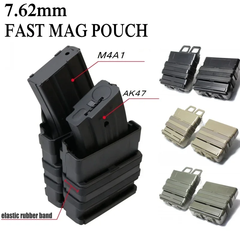 7,62 bolsa Fast Mag Molle Clip FastMag soporte de cintura EDC accesorios de caza AK M4 funda para revistas bolsas para chaleco
