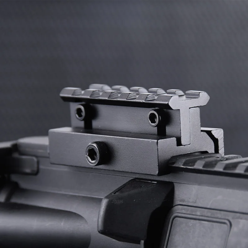 Montaje vertical de punto rojo táctico de altura ajustable, aleación de aluminio Picatinny, Base de riel de 20mm, alcance óptico, pistola de juguete Airsoft - imagen 2