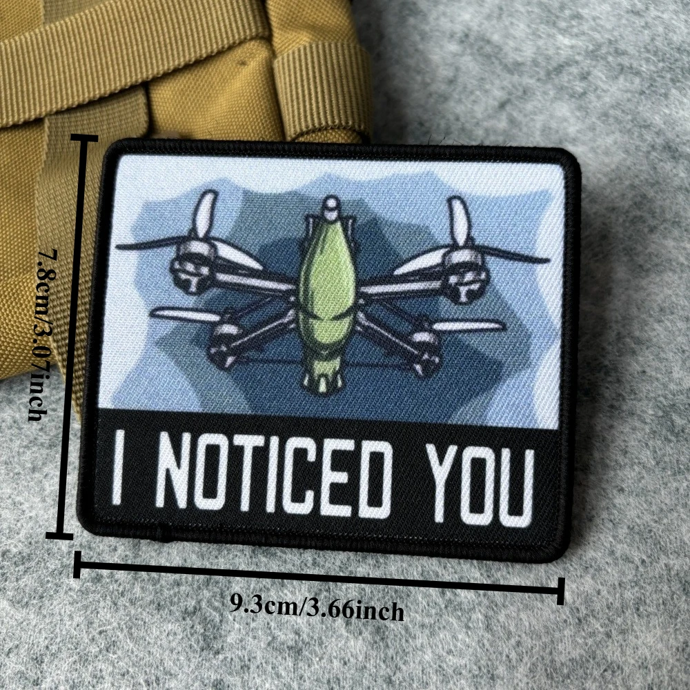 Parches impresos de helicóptero y Dron FPV, parche de gancho y bucle de búsqueda y rescate, brazalete del ejército, insignia de moral militar, mochila, pegatinas para ropa - imagen 5