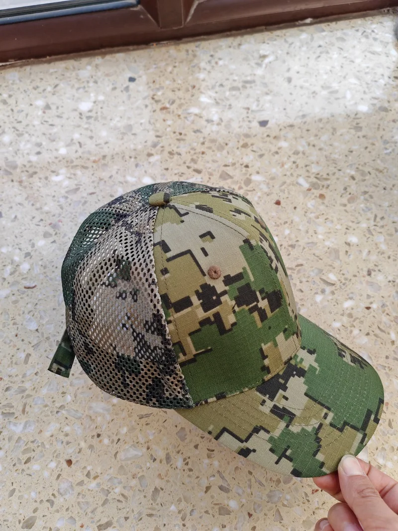 Gorra de béisbol empalmada de malla transpirable para deportes al aire libre - imagen 3