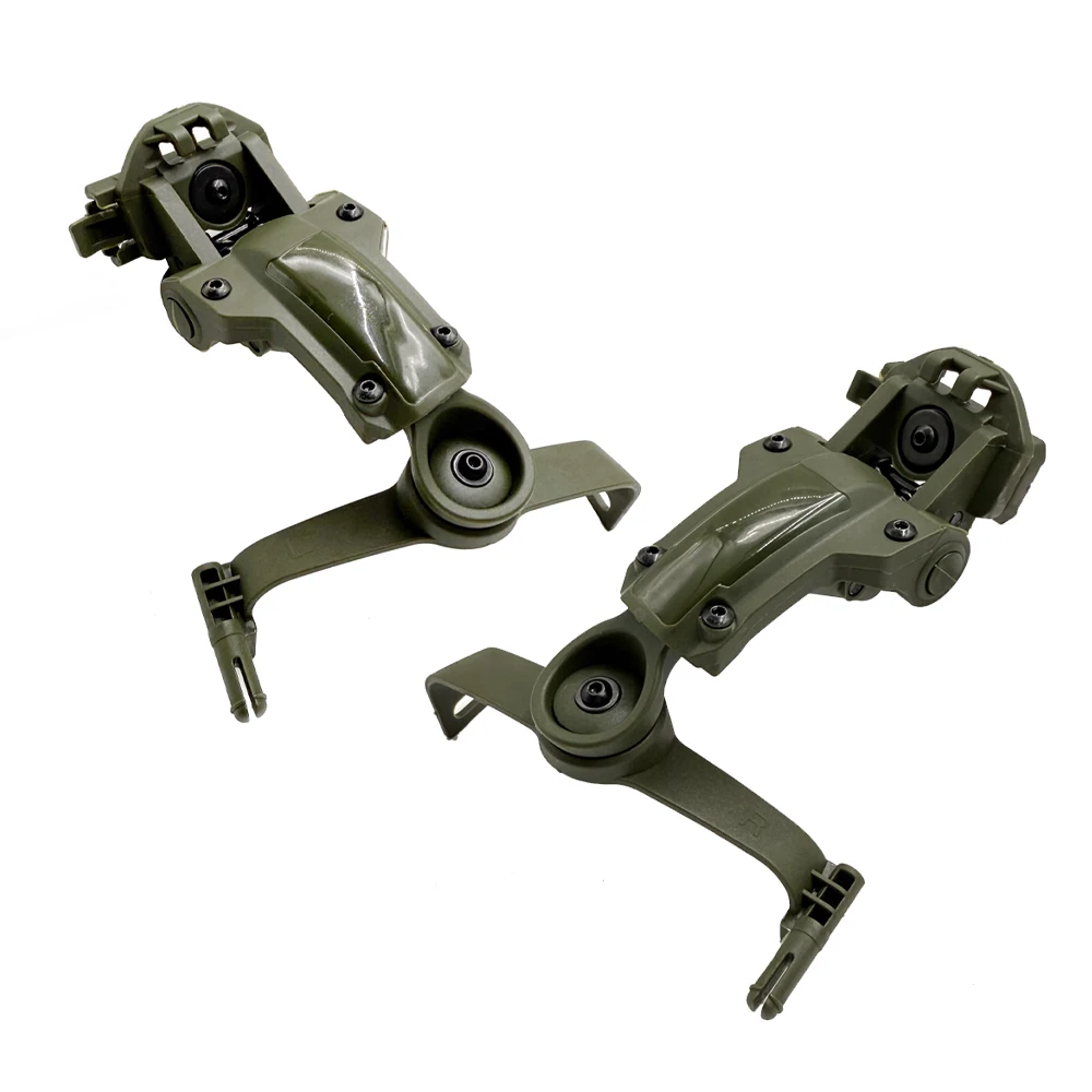 Adaptador de riel para casco táctico para PELTOR ComTac, accesorios de tiro Airsoft, soporte para auriculares compatible con riel Ops Core ARC Team Wendy MLOK - imagen 4