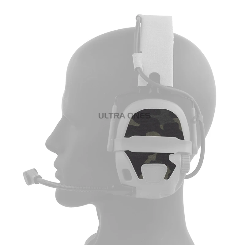 Parche mágico de camuflaje con cierre de gancho y bucle para auriculares, pegatinas de protección para auriculares de tiro GEN 6 - imagen 3