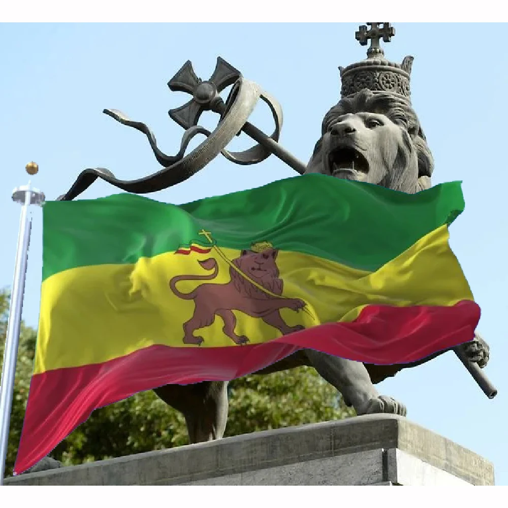 90x150cm León Judá Bandera Etiope León de Judá