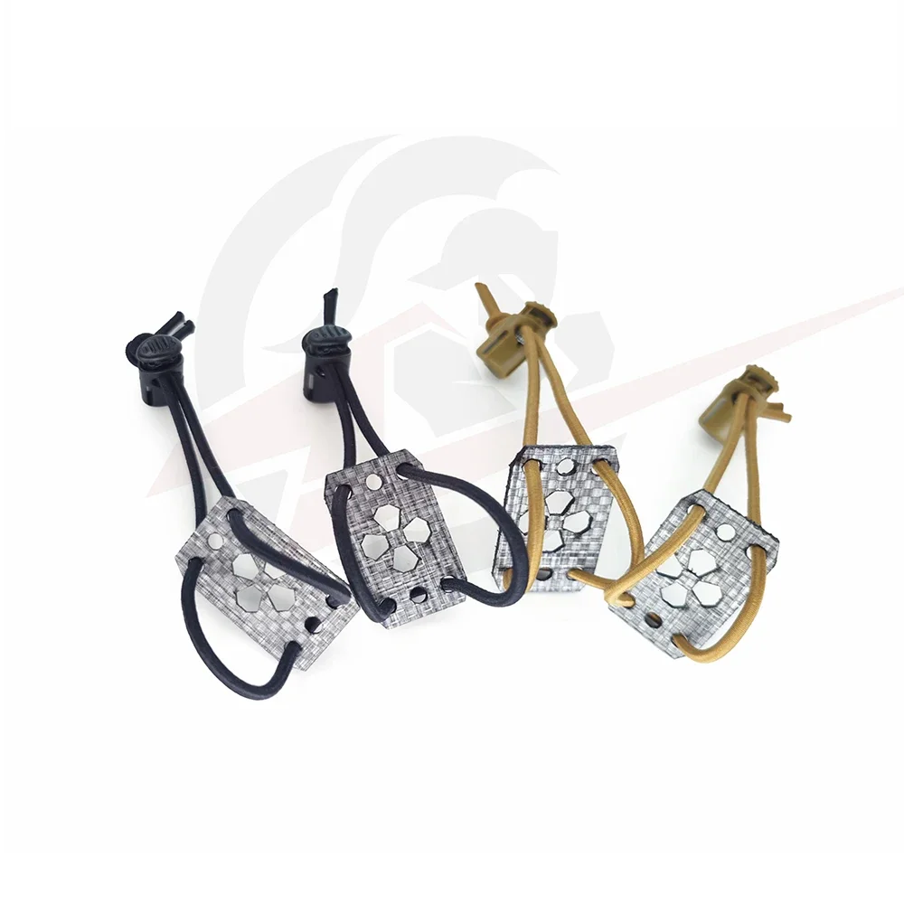 Soporte de placa fija PTT de comunicación táctica, hebilla fija de cuerda elástica Tegris importada, 1 par - imagen 2