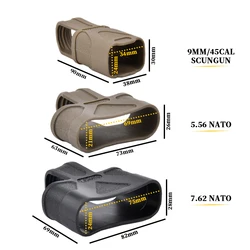 WADSN M4/M16 equipamiento táctico con manguitos de goma y clips