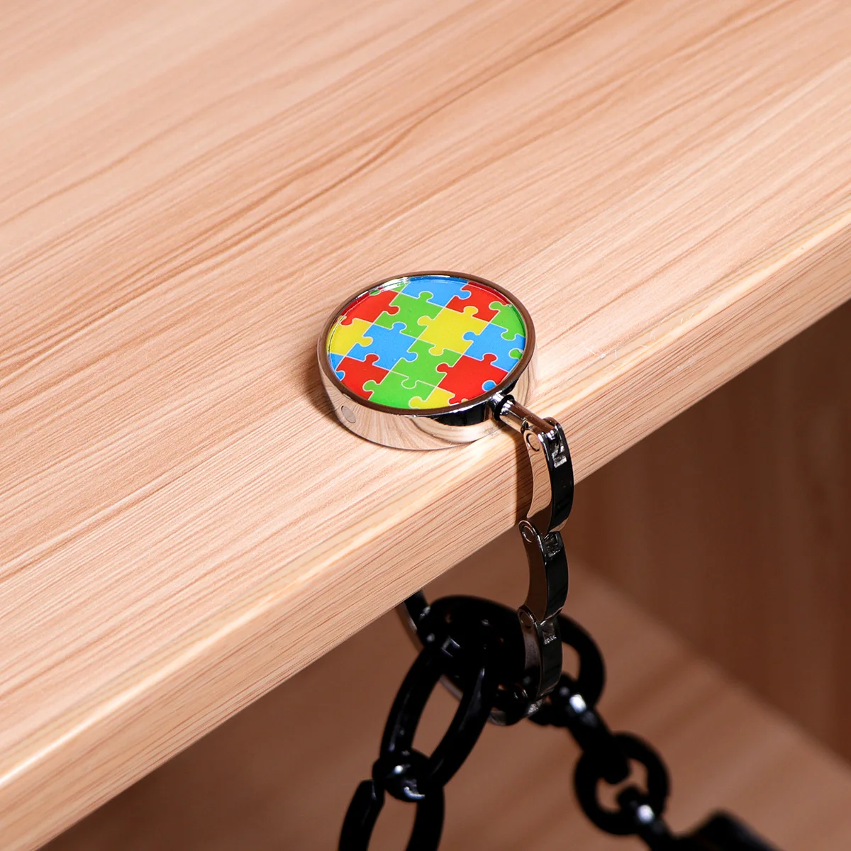 Ganchos para bolso de tortuga marina, soportes plegables de Metal para bolsa de mesa, colgadores portátiles para bolso, accesorios para médico y enfermera, ganchos antideslizantes - imagen 4