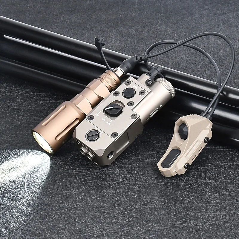 WADSN-Juego de láser IR CQBL, linterna de caza de Metal con botón UNAXON, interruptor Mlok Keymod, 1000 lúmenes, PLHv2 - imagen 4