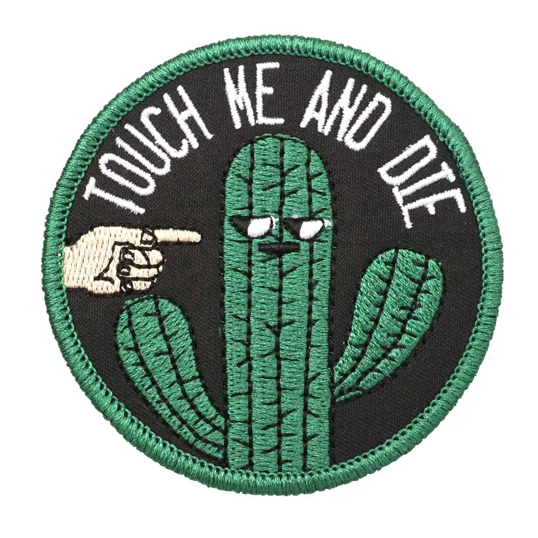TOUCH ME AND DIE parches bordados, insignia militar táctica con respaldo de bucle de gancho para accesorios de ropa - imagen 5