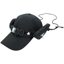 Gorra de béisbol funcional para exteriores con circunferencia de cabeza ajustable y sombrero personalizado para hombre