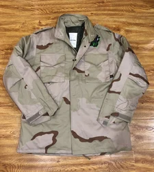 M65 Abrigo Cortavientos Táctico Algodón Camuflaje Desierto