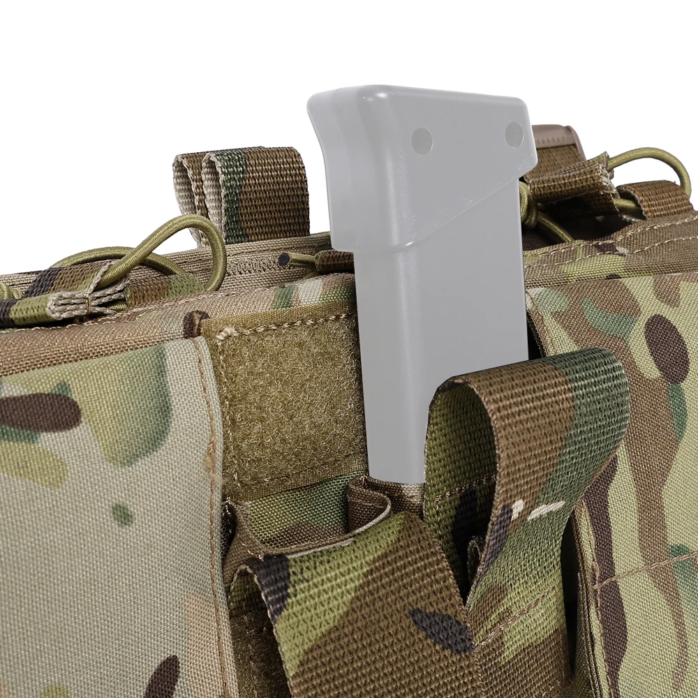 SINAIRSOFT-plataforma de pecho táctica 5,56, bolsa de revista con cartel Compatible, bolsa Mag multicamuflaje de nailon para chaleco de caza de Paintball Airsoft - imagen 5