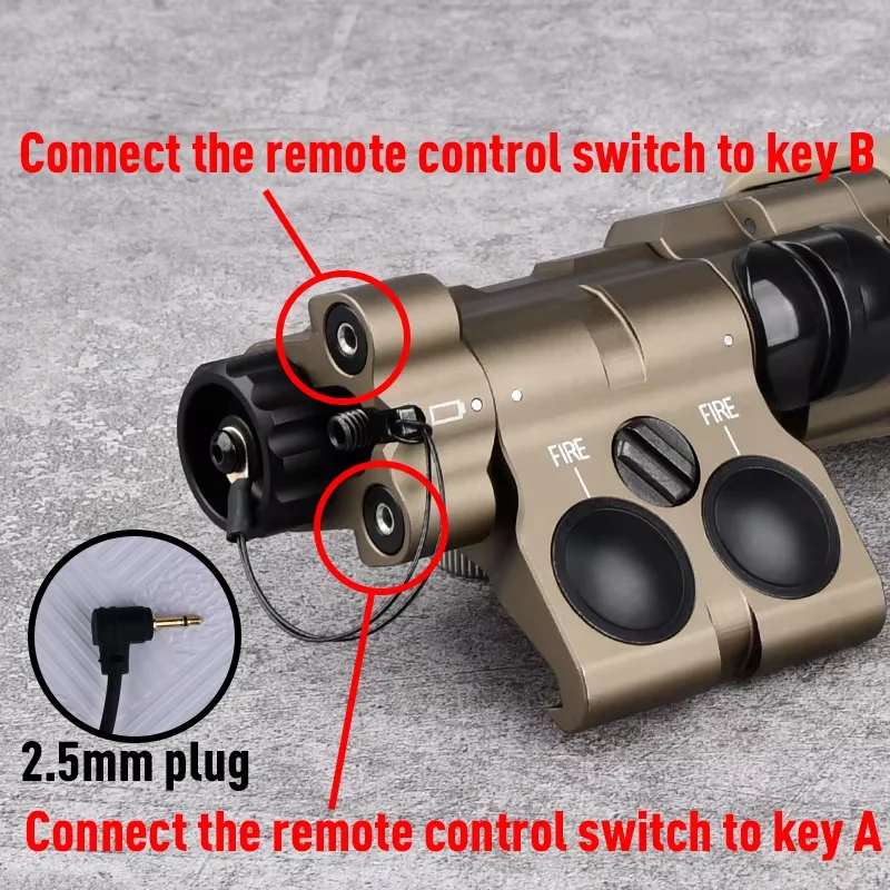 MAWL C1 AA de Metal táctico, versión de batería, láser IR verde, punto rojo, Ray, cubierta trasera extendida de Metal, accesorios de modificación de caza - imagen 5