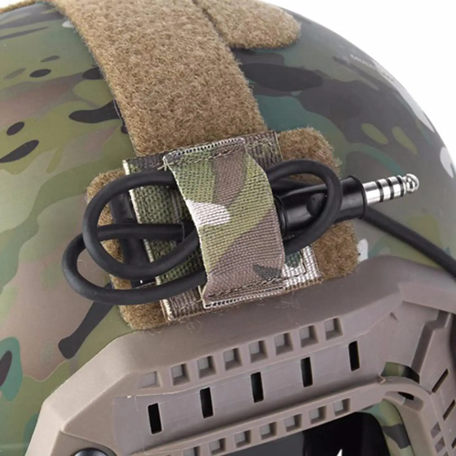 Arnés de cables para auriculares tácticos, correa para interfono al aire libre, cinta de encuadernación para Cable, accesorios para chaleco y casco - imagen 4