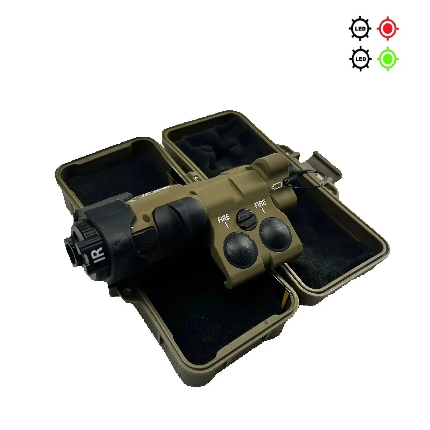 MAWL-C1+ Láser rojo/verde y linterna Iluminador láser IR táctico, configuración láser fija - imagen 2