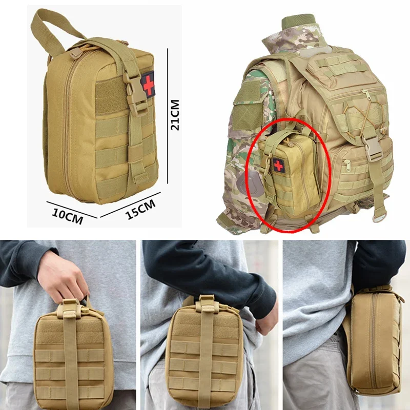 Bolsa Molle, bolsa médica táctica, bolsas de primeros auxilios EMT rasgadas, bolsa médica IFAK, bolsa de suministros de emergencia para exteriores, paquete de utilidad