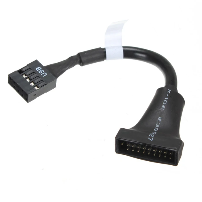 Chenyang CYDZ-carcasa USB 2,0 de 9 pines, cable macho a placa base USB 3,0 de 20 pines, cabezal hembra de 10cm - imagen 2