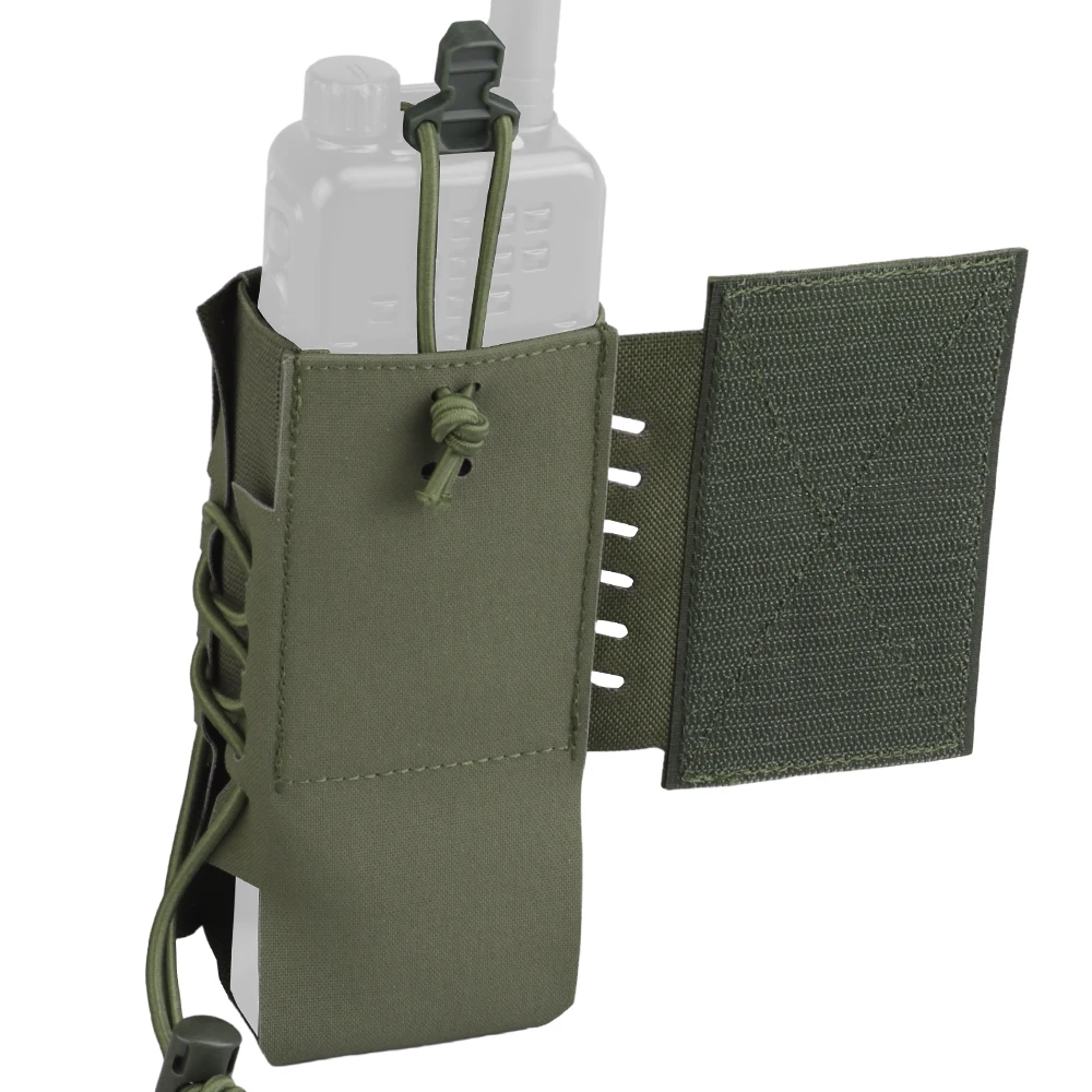 Bolsa de Radio táctica 148 152 Molle, soporte para intercomunicador Compatible con la mayoría de los accesorios, bolsa de combate para múltiples cámaras - imagen 4