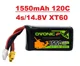 1 1550mAh 120C de 2 pulgadas