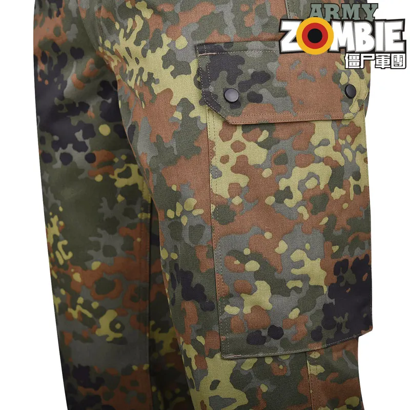 Pantalones largos sueltos de tubo recto para hombres, equipo de combate táctico de punto de desierto de jungla al aire libre, múltiples bolsas - imagen 4
