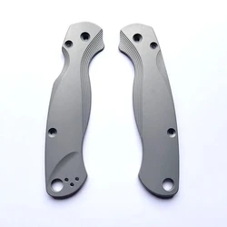 Parche de mango de hoja de aleación de titanio Para cuchillo C81, aleación de titanio Para 2 parches, accesorios de bricolaje, 1 par