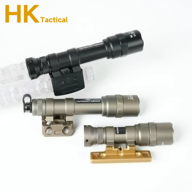 SureFi M300 M300B M600B M600 armas tácticas linterna Rifle AR15 luz LED Airsoft caza Scout antorcha con Base Mlok/20mm - imagen 4