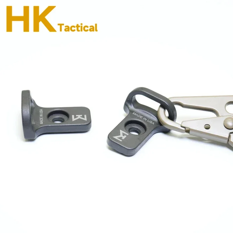 Correa de hombro táctica de acero CQB, eslinga rápida, montaje de eslinga CQD, adaptador de montaje de eslinga QD frontal, eslingas MLOK Airsoft Hunting Rfile QD - imagen 5