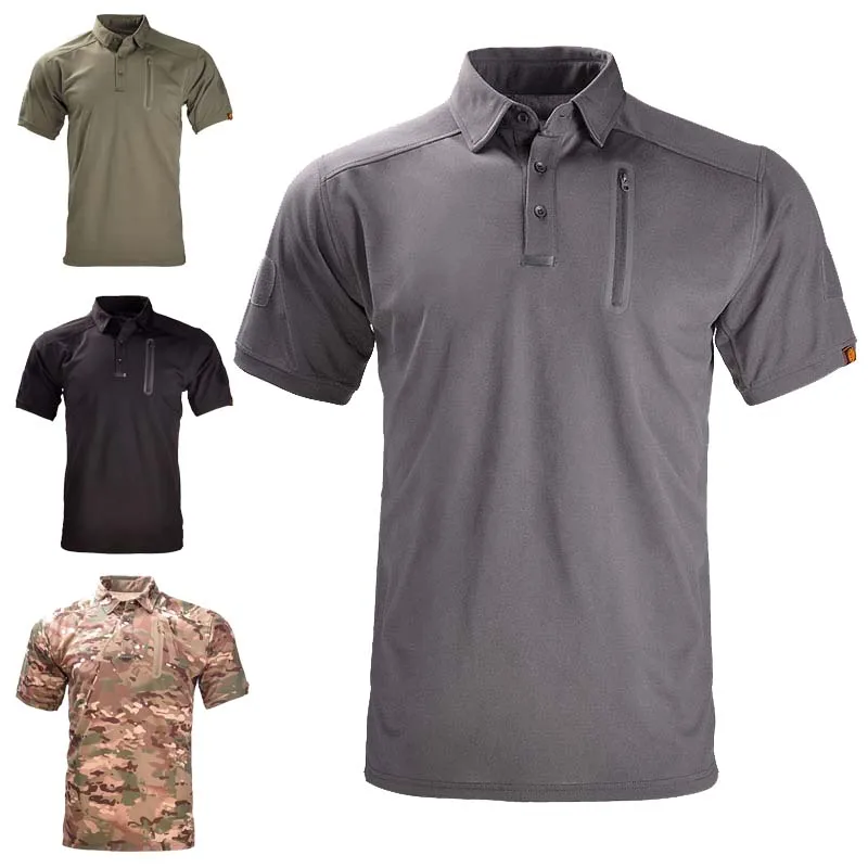 Camiseta de camuflaje táctico para hombre, camisas de combate del ejército informales resistentes al desgaste, ropa de caza de secado rápido, ropa militar transpirable - imagen 2
