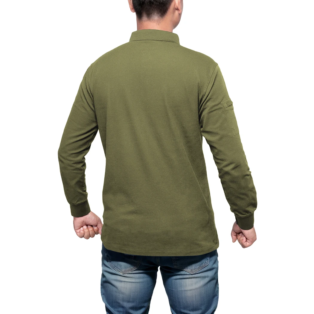 IDOGEAR camisa táctica de manga larga camisa de solapa Material SORONA transpirable deportes de senderismo Top 3117 - imagen 3