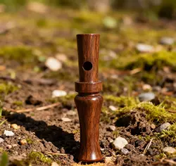 Silbato de madera reclamo pato para caza al aire libre