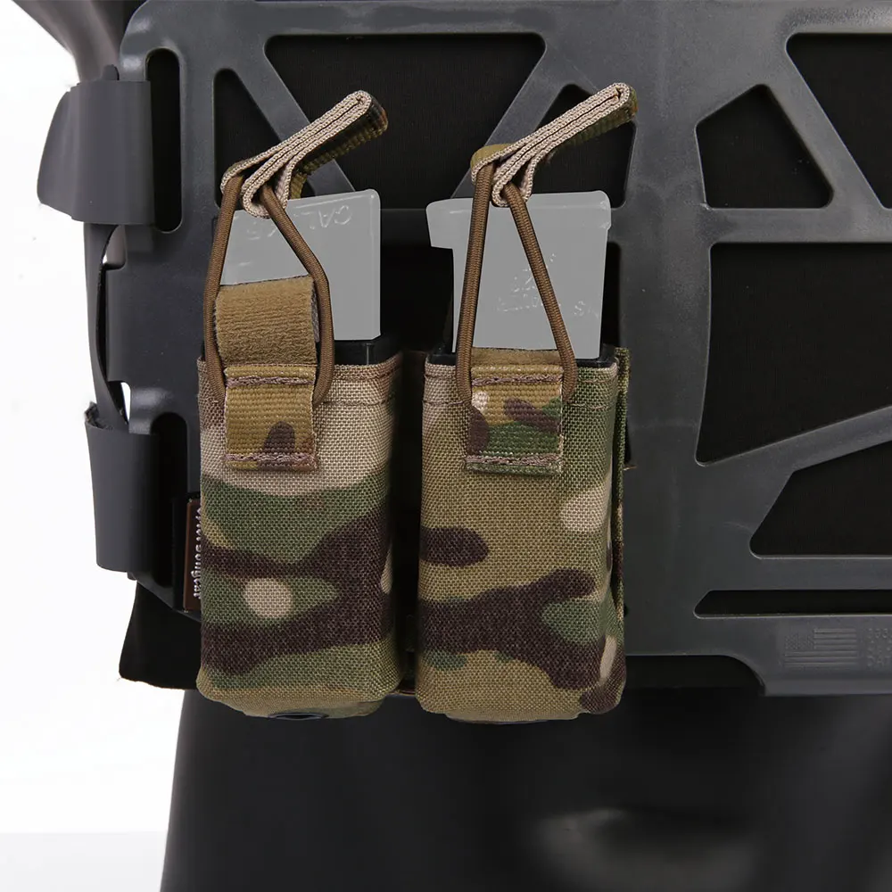 Emersongear-funda MOLLE con doble magzina para chaleco SS, bolsa Mag Airsoft, Paintball, caza, combate, deportes de senderismo, nailon EM6374 - imagen 3