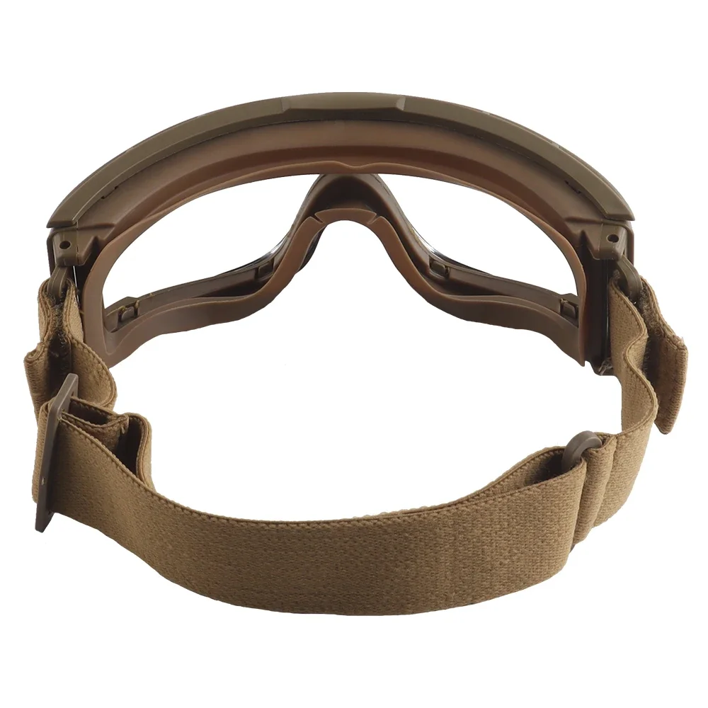 Gafas tácticas al aire libre, gafas de tiro Airsoft para caza, gafas a prueba de polvo para ciclismo de motocicleta con lentes transparentes/negras/amarillas - imagen 5