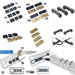 Sistema de cables CNC de aluminio táctico, gestión de cables Mlok Keymod PEQ M300 M600, interruptor remoto, accesorios de caza de montaje fijo