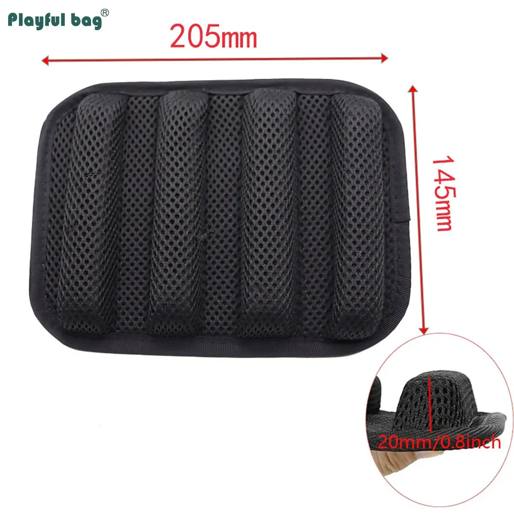 Chaleco táctico con almohadilla de malla interior, espuma EVA, cojín suave grueso, forro para mochila AQB197 - imagen 4