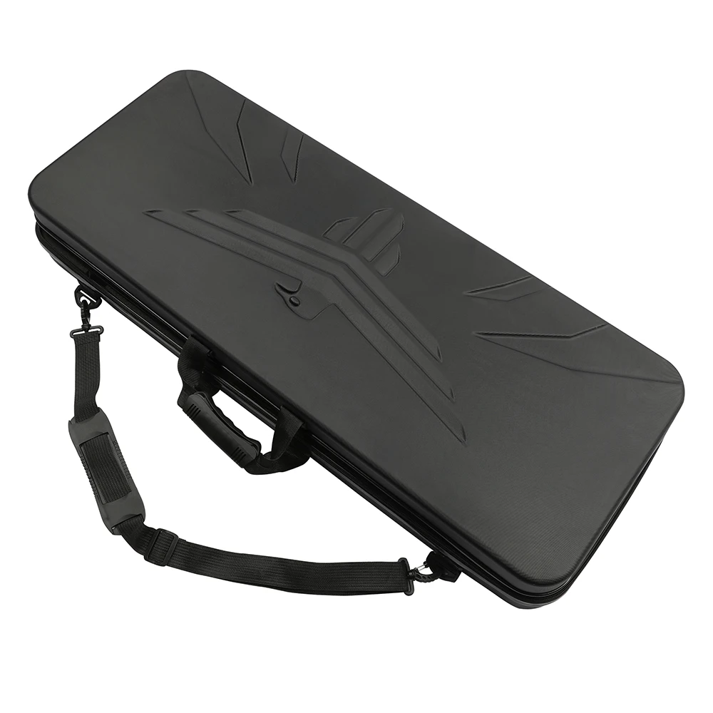 Estuche para arco de tiro con arco, plástico duro ABS, 95x36x14cm, estuche de almacenamiento de mano o hombro, caja de protección para tiro con arco y flecha y caza - imagen 5