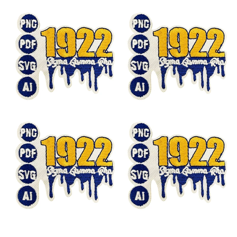 10 Uds. Parches bordados de chica negra letras 1922 insignias bordadas para coser parches para planchar para ropa chaquetas sombreros mochila Patc - imagen 5