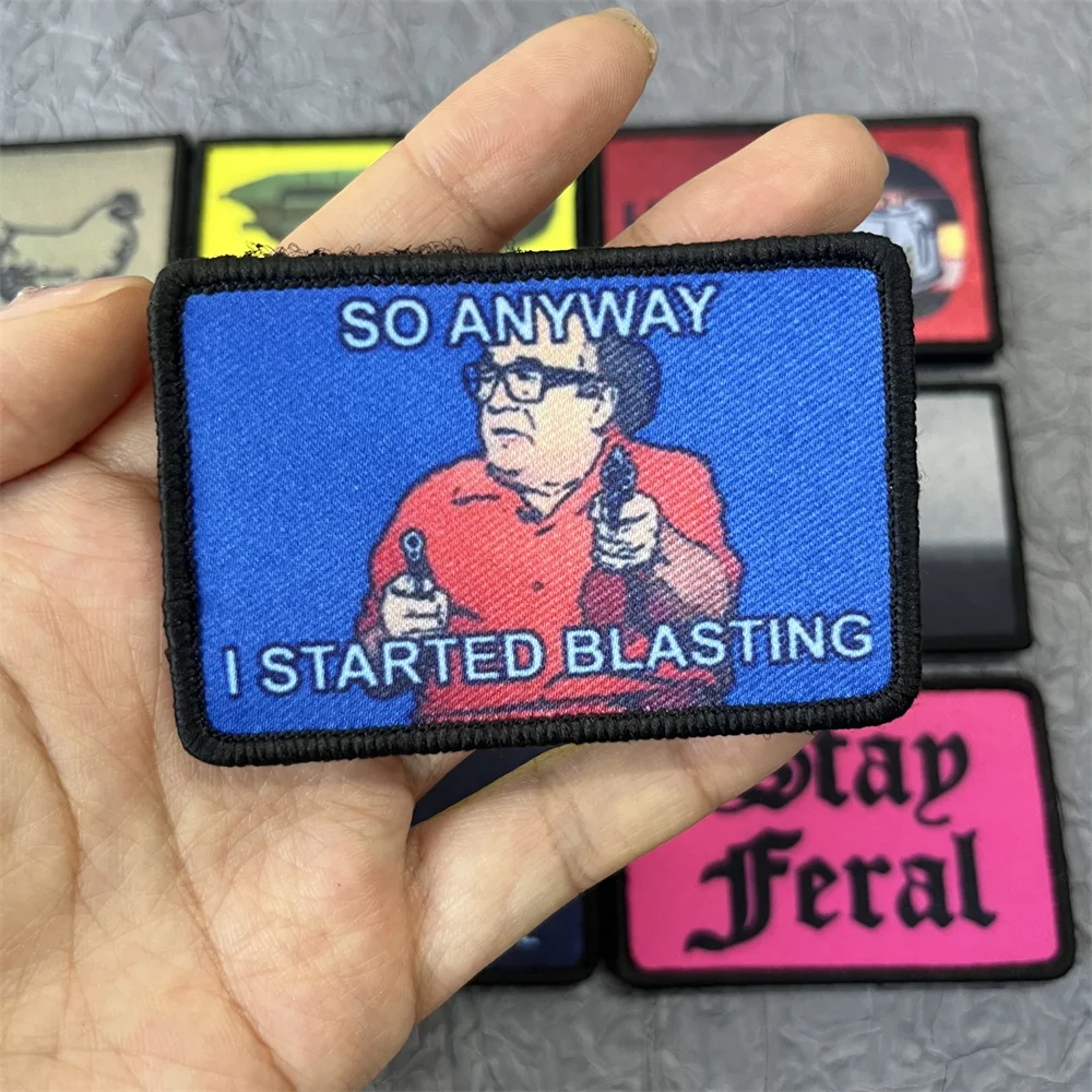 Parche divertido para ropa, pegatinas estampadas, equipo táctico, Accesorio militar, parches de gancho y bucle, apliques de mochila - imagen 4