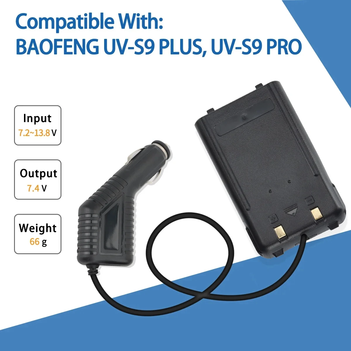 BAOFENG UV-S9 cargador de coche para walkie talkie bidireccional - imagen 2